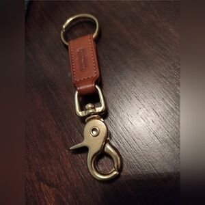 Vintage Coach 7212 Trigger Snap Valet Key Fob Britain Tan